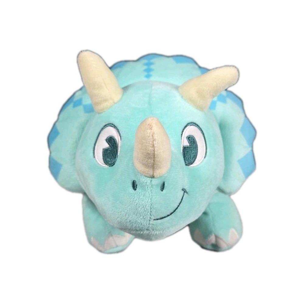 Disney Animal Kingdom Triceratops Plush Teal Blue Gold Star Dinosaur‎ Toy